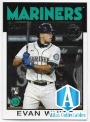 2021 Topps '86 Topps #86B82 Evan White RC - Seattle Mariners